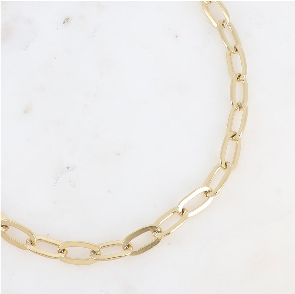 Collier chaîne maille ovale