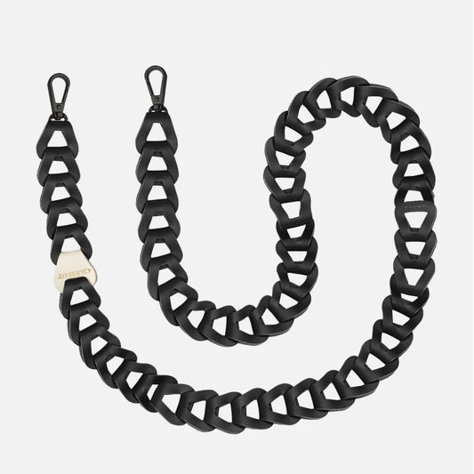 Cordon cuir téléphone - Mel Noir