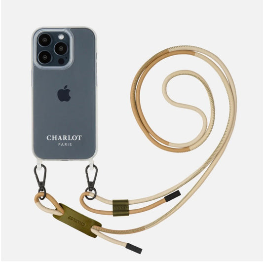 Cordon cuir téléphone - Noga sable