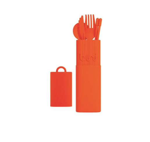 bini couverts reutilisable orange