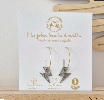 les petites hirondelles creoles eclair argent