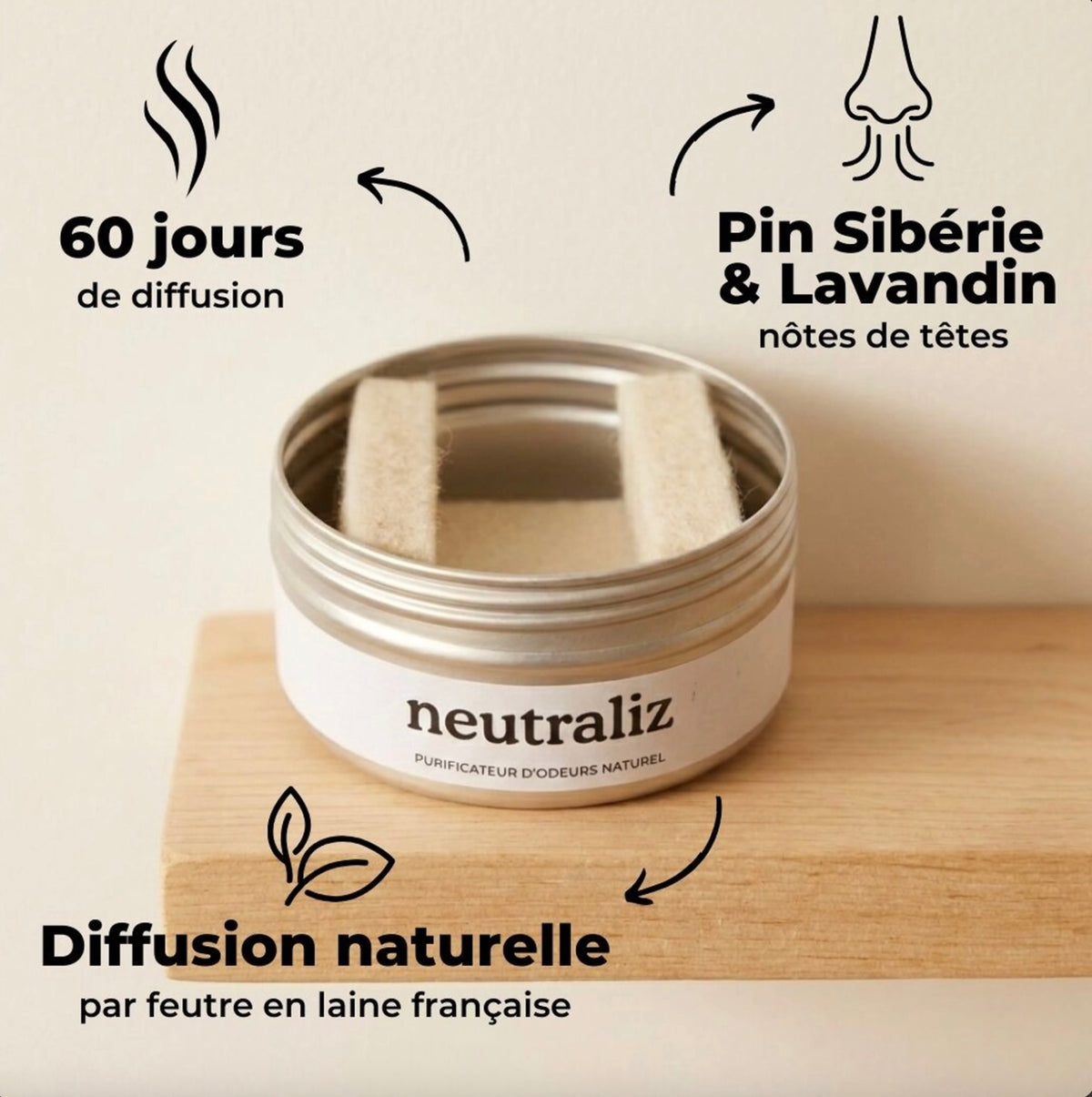 Diffuseur de parfum d’ambiance naturel Neutraliz – 18 ml