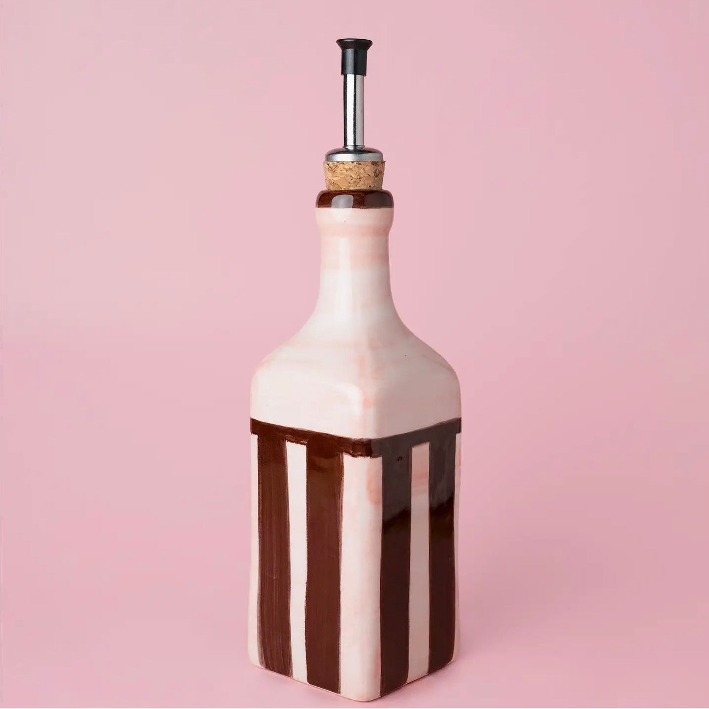 Distributeur d'huile d'olive en céramique artisanale – 475ml