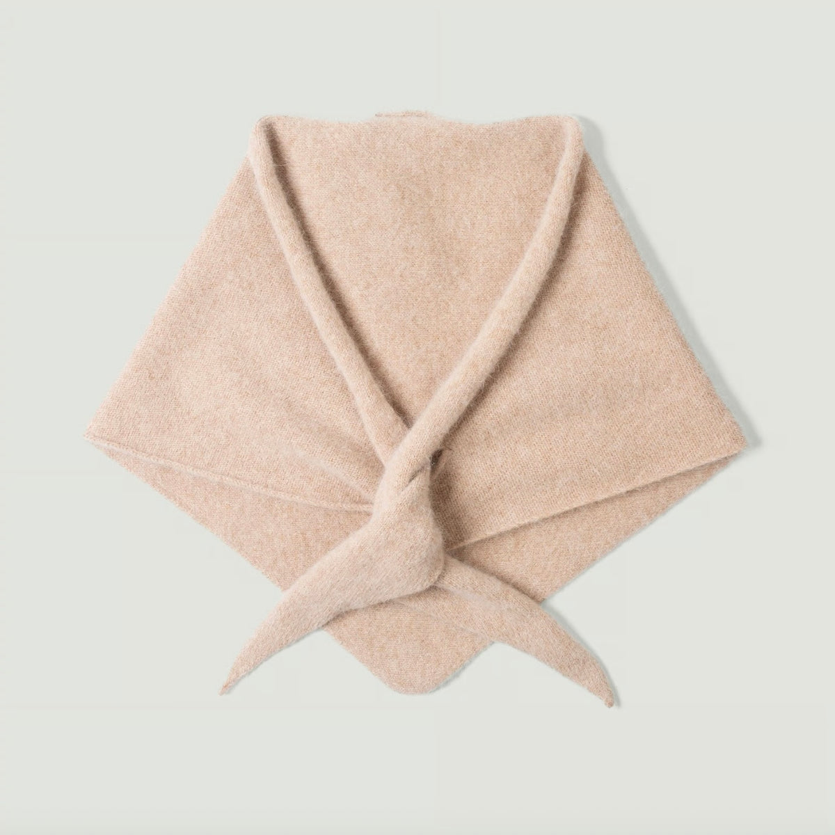 Écharpe triangulaire Laine et Angora Fawn