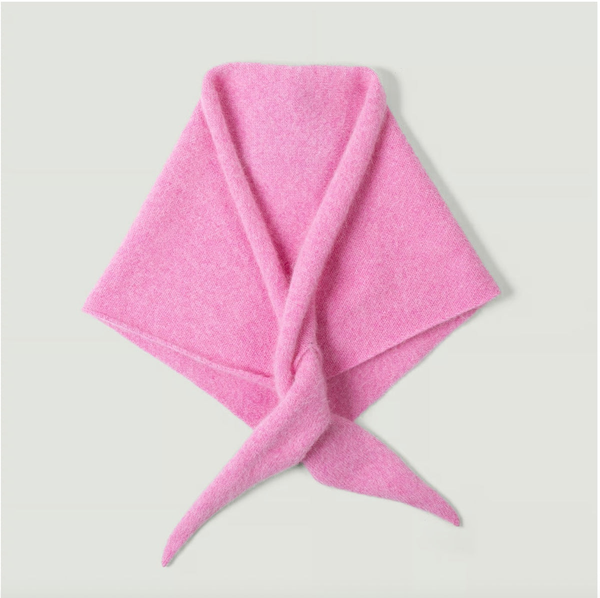 Écharpe triangulaire Laine et Angora Fondant