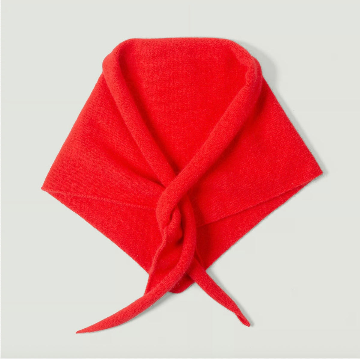 Écharpe triangulaire Laine et Angora Red