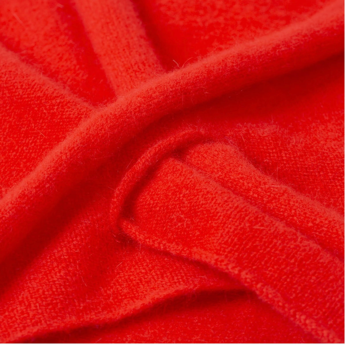 Écharpe triangulaire Laine et Angora Red