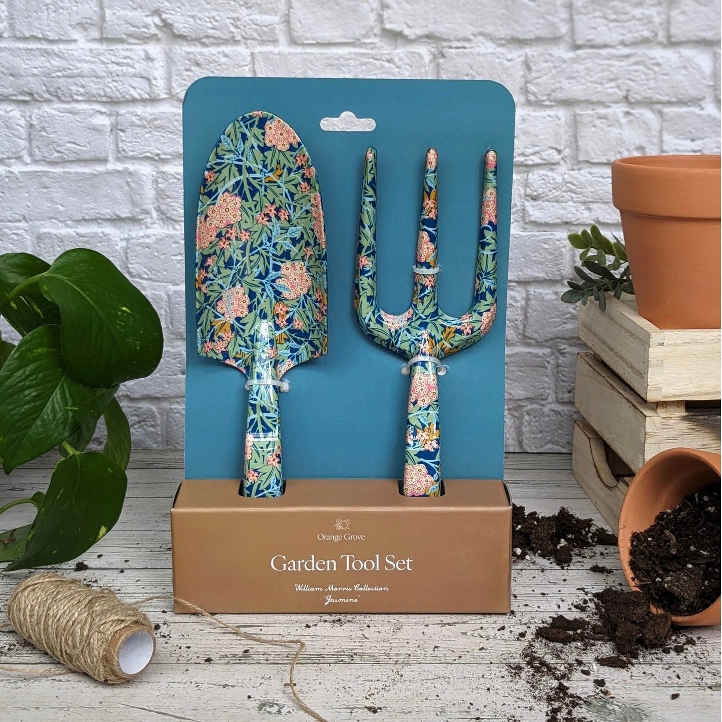 Ensemble d'outils de jardin Fourchette et Truelle Jasmine