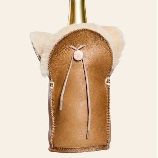 Étui Isotherme Champagne – KYWIE Camel cuir