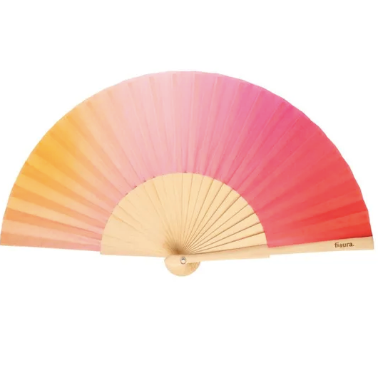 fisura eventail sunset rouge rose jaune