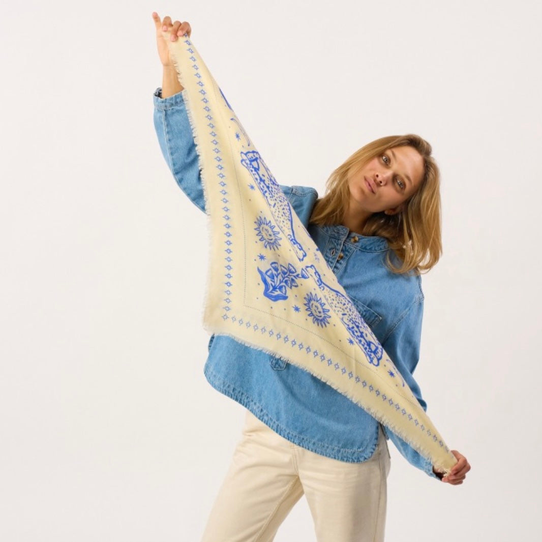Foulard Alice Ivoire