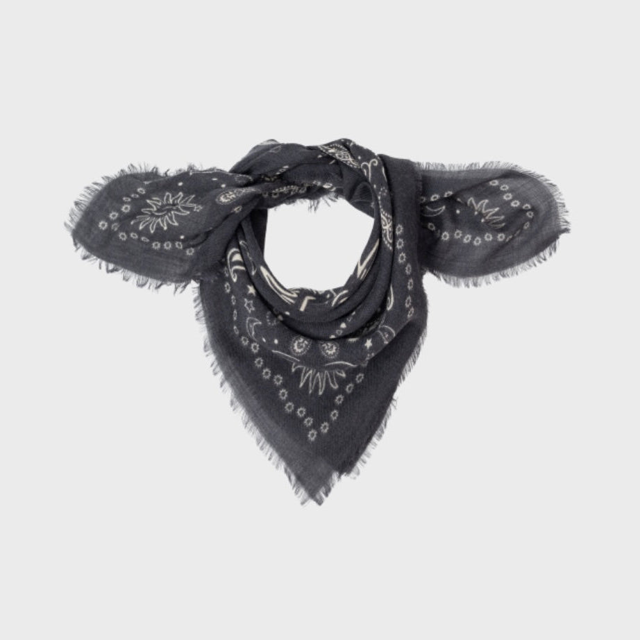 Foulard Alice Gris anthracite