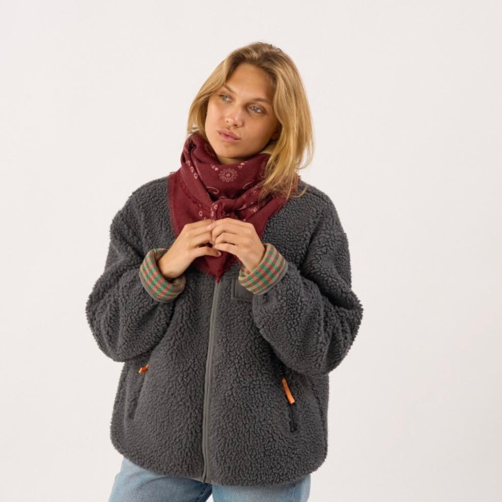 Foulard Louise Bordeaux