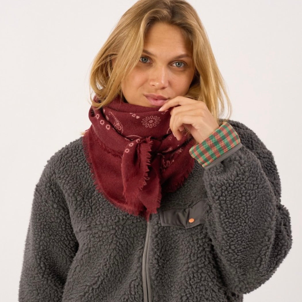 Foulard Louise Bordeaux
