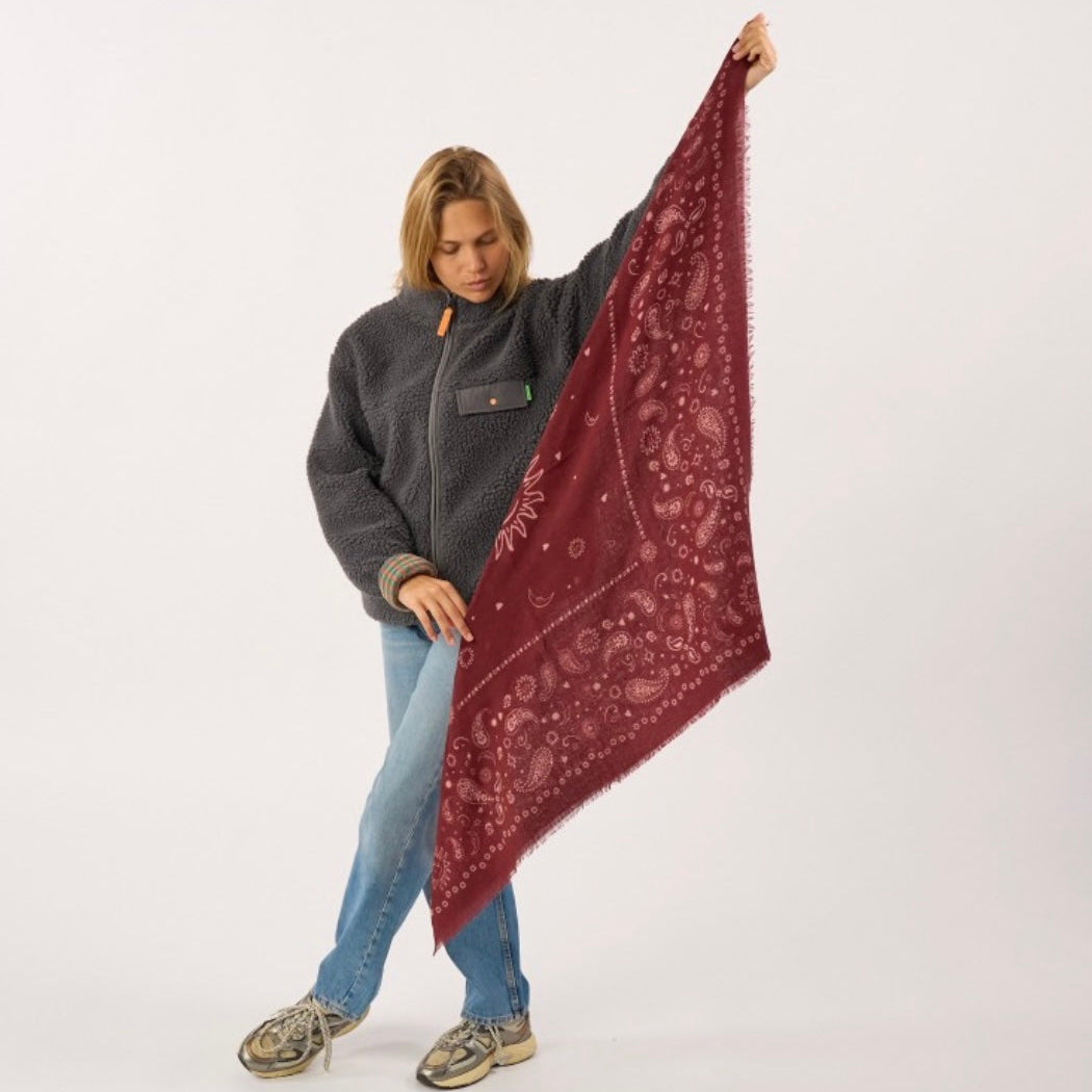 Foulard Louise Bordeaux