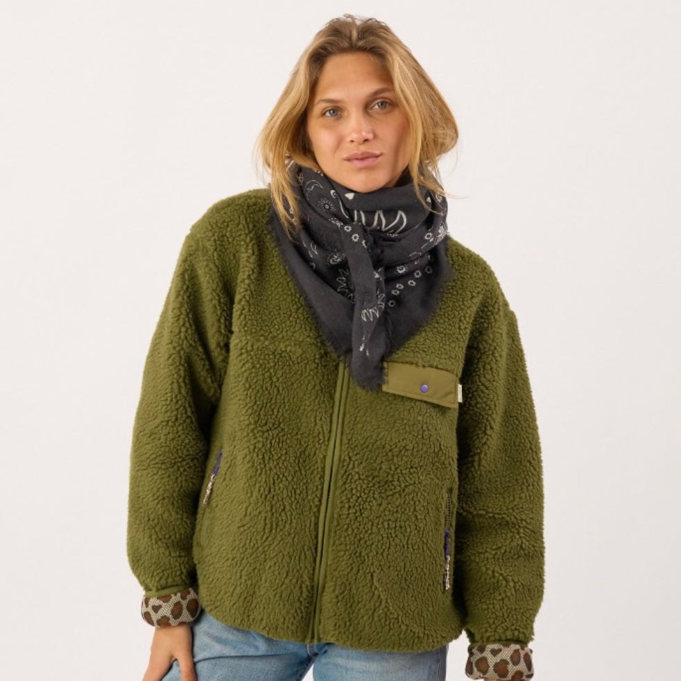 Foulard Louise Gris anthracite