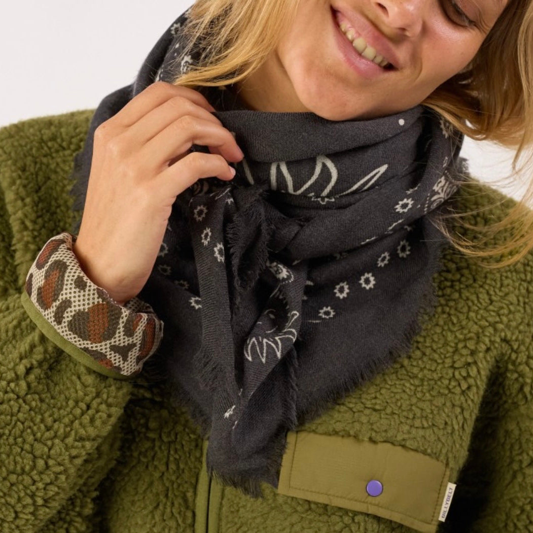 Foulard Louise Gris anthracite