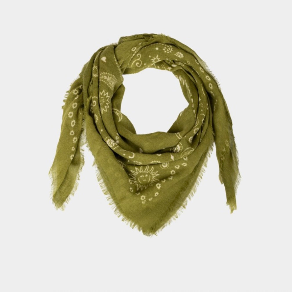 Foulard Louise Kaki