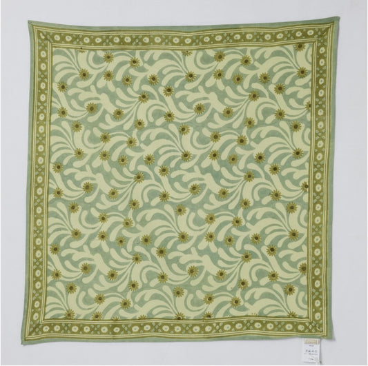 Foulard Poppies Blue Green