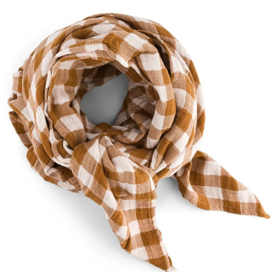 Foulard Vichy Caramel