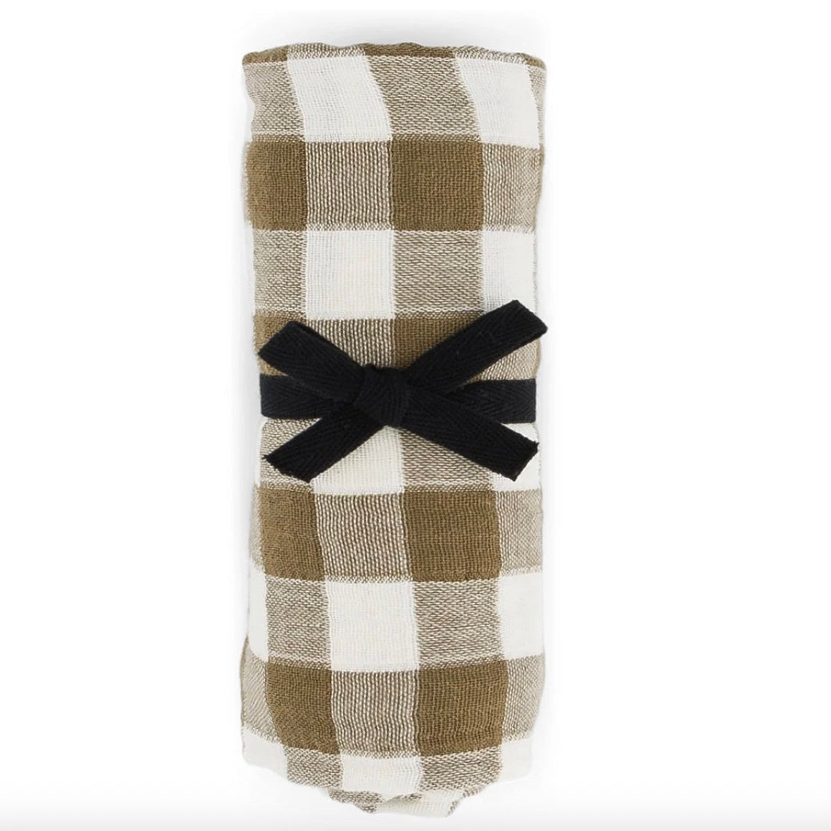 Foulard / Lange vichy ecru & taupe