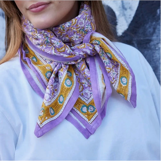Foulard absynthe violet