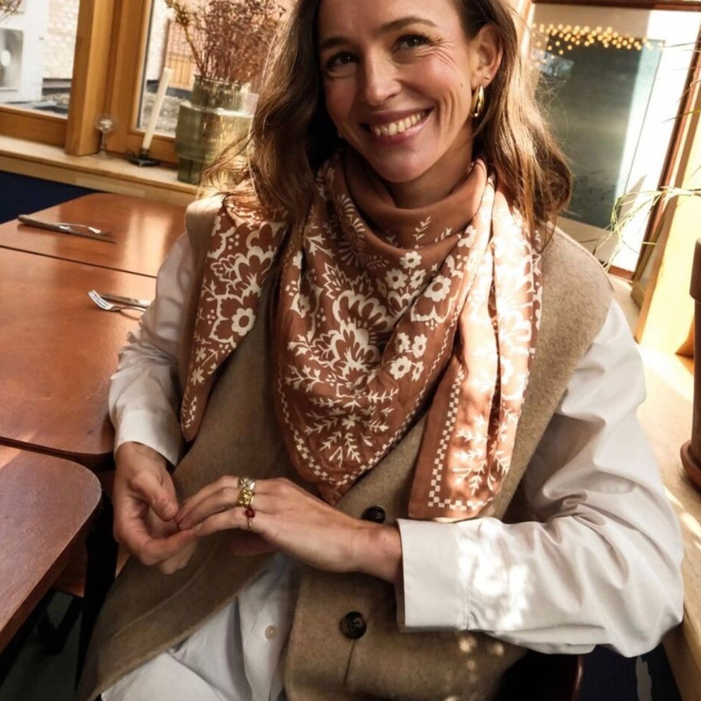 Foulard bandana Cannelle