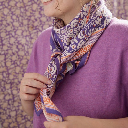Foulard Iris Violine