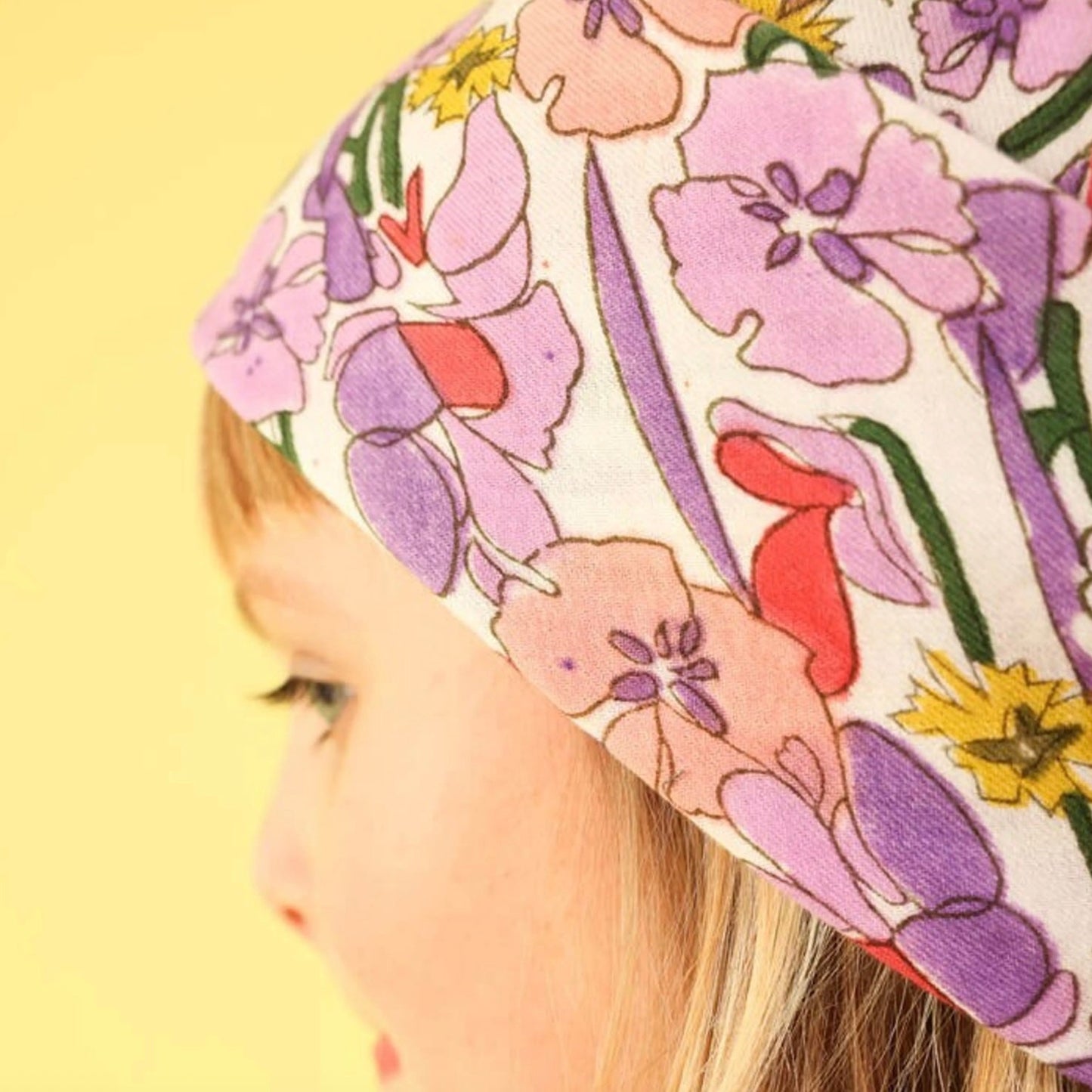 Foulard Fleurs lilas