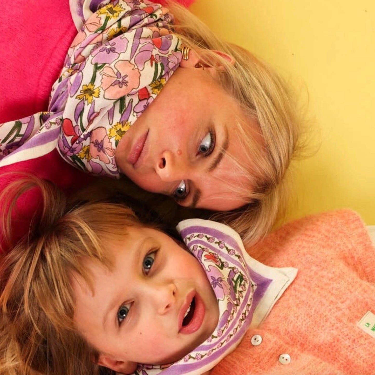 Foulard Fleurs lilas