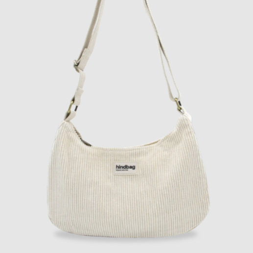 sac rosa creme velour hindbag