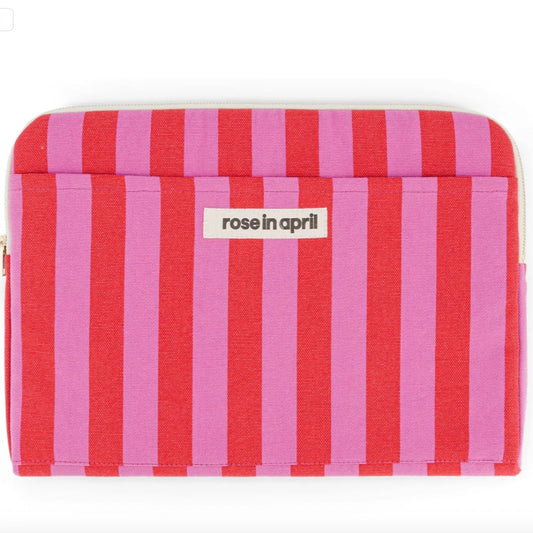 Pochette Ordinateur Orchidée rouge
