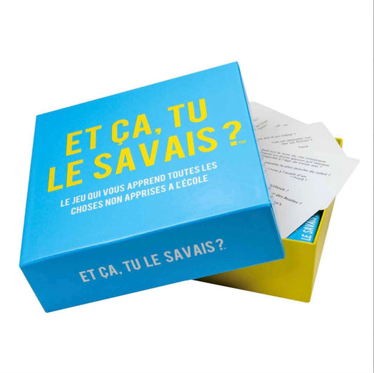 Jeu Et ça tu le savais?