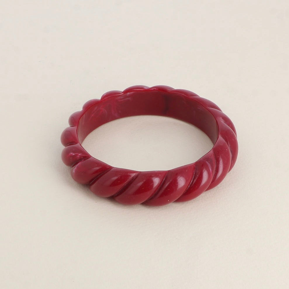 Jonc résine effet torsadé