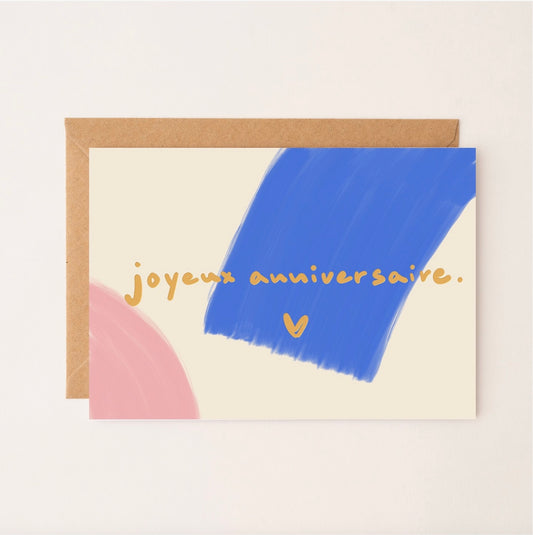 Carte Joyeux anniversaire