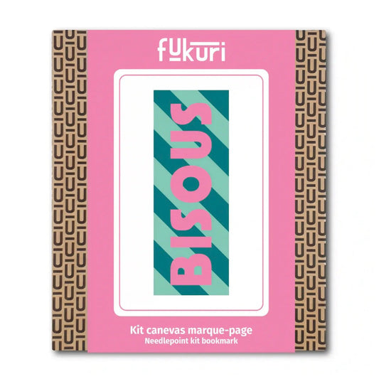 Kit Canevas marque page BISOUS