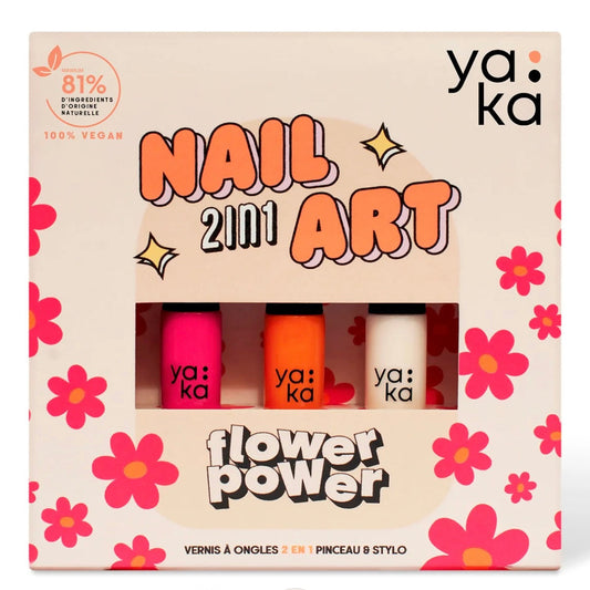 Kit nail art 2 en 1 - Flower power