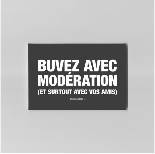 Magnet Buvez avec modération...