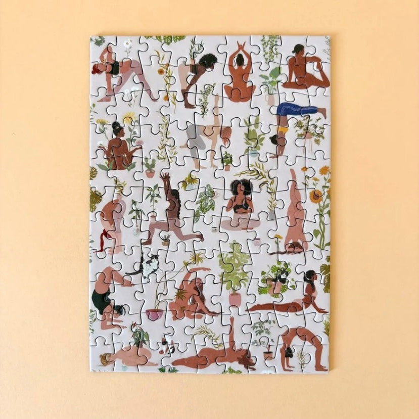 Mini Puzzle 99 pièces - Yoga & plantes