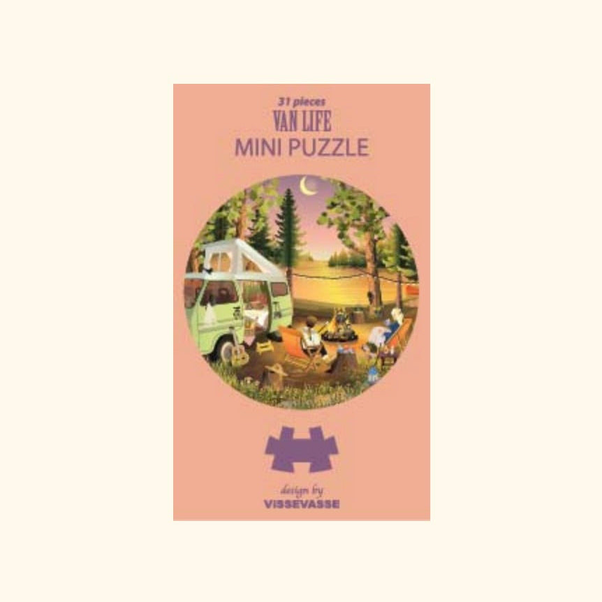 Mini Puzzle rond Van Life 31 pièces