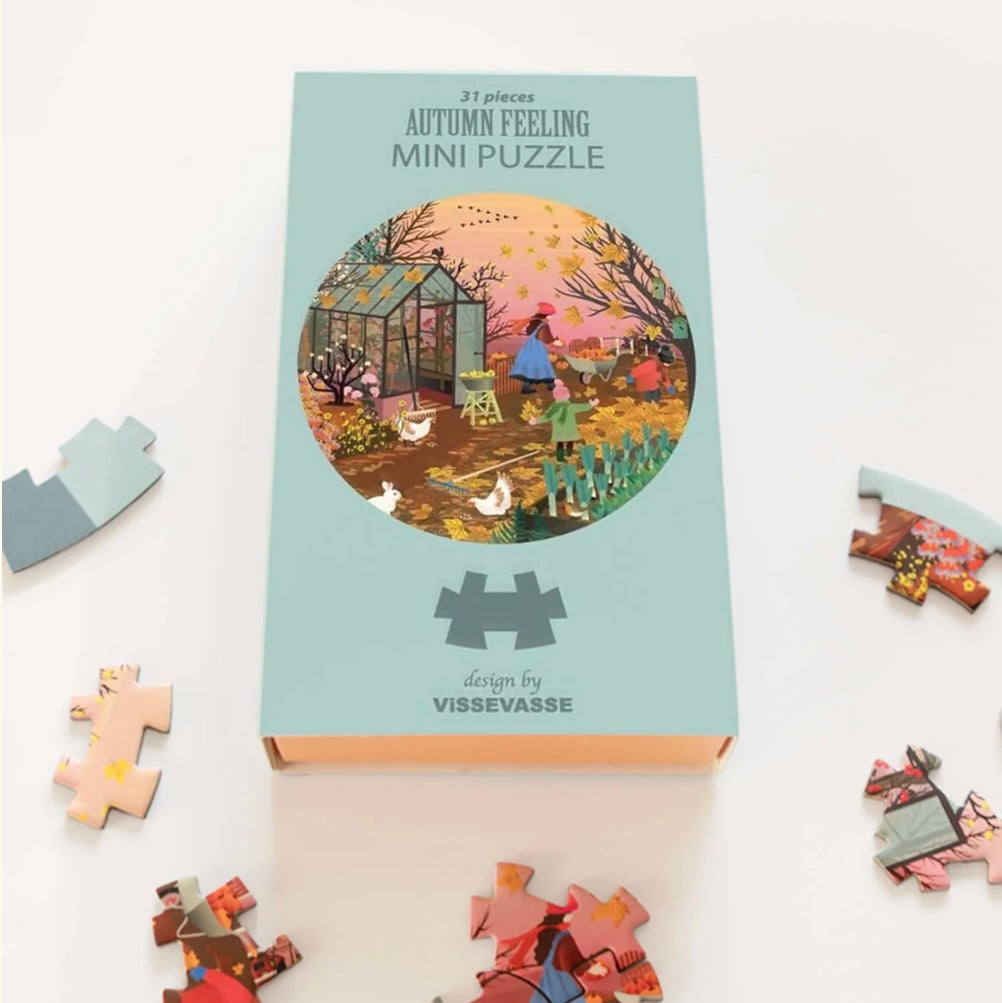 Mini Puzzle rond Autumn feeling 31 pièces