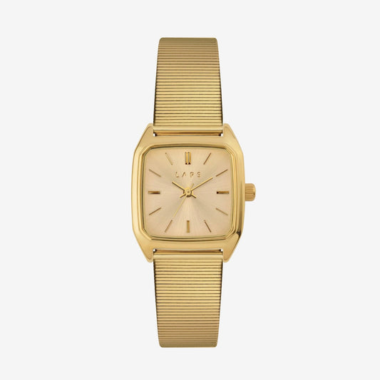 Montre Prima Nova Champagne - Bracelet métal baguette