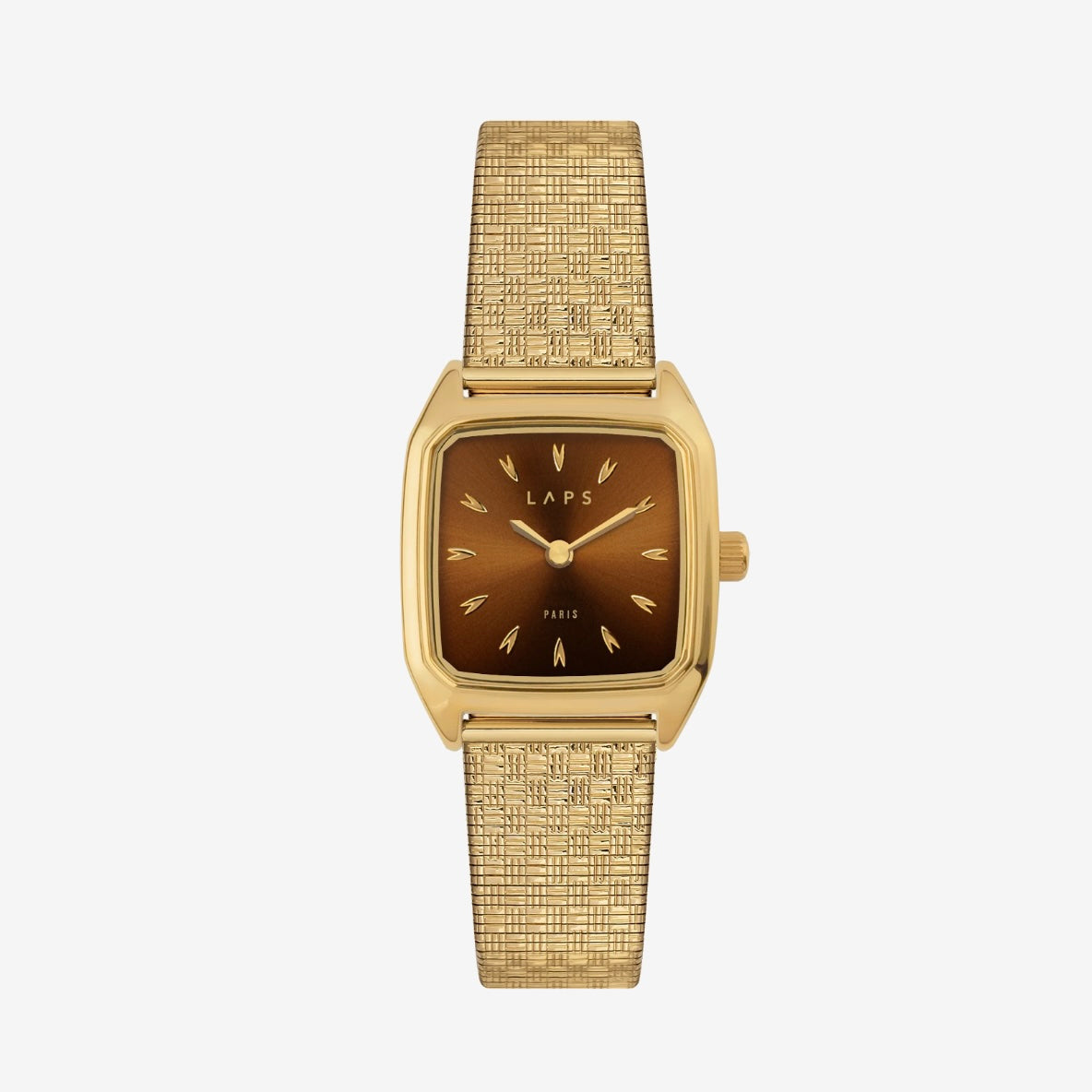 Montre Prima Nova Chocolat - Bracelet Métal damier