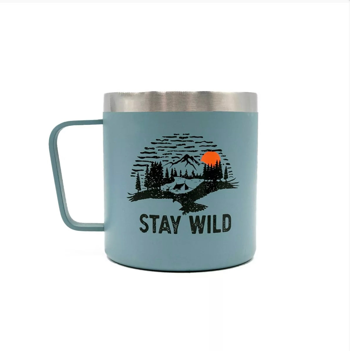 Mug Inox Stay wild - Bleu