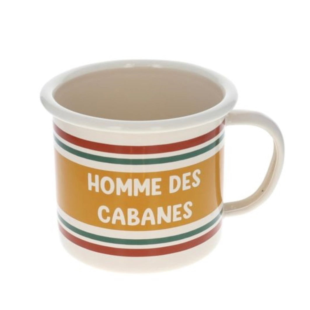 Mug Homme des cabanes émaillé