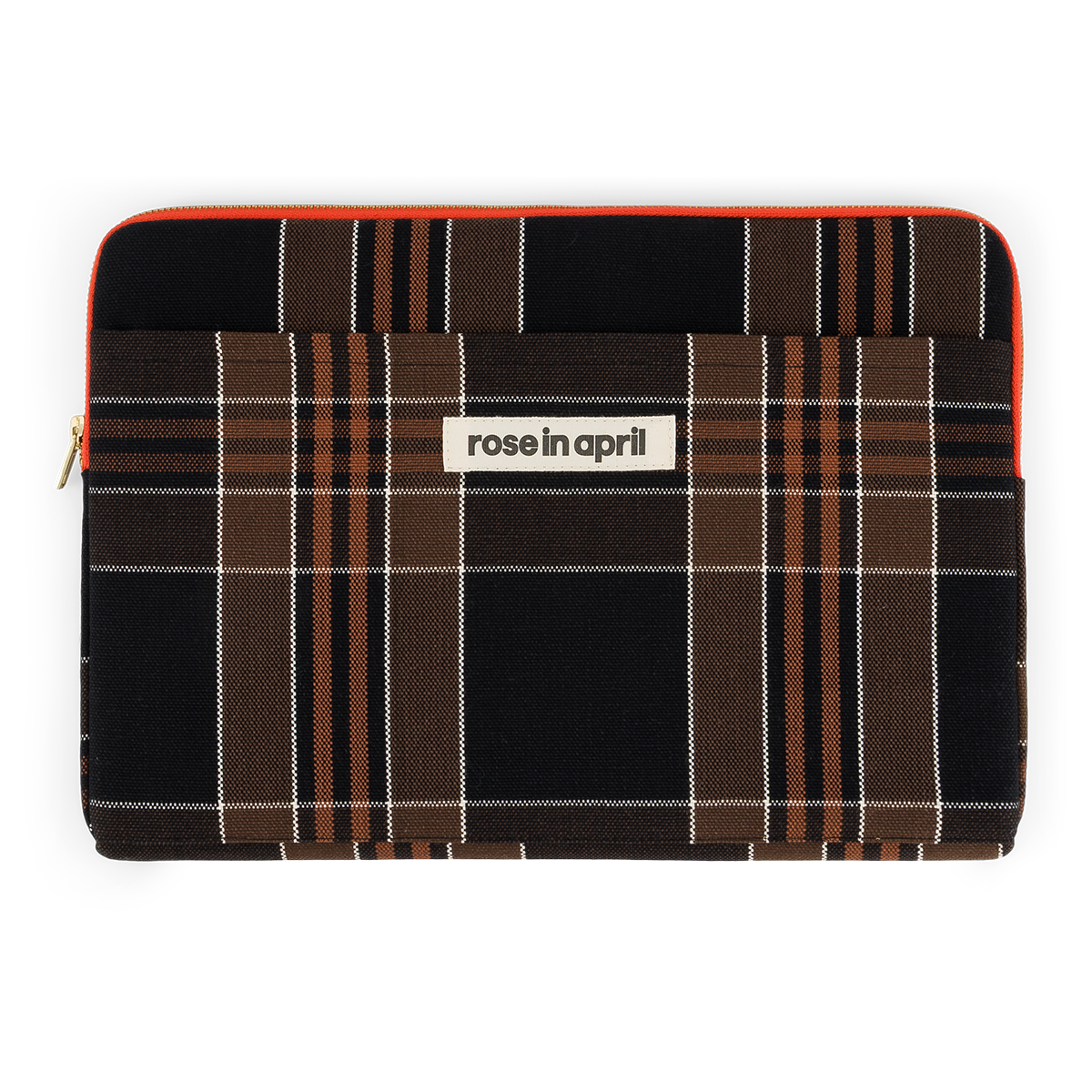 Pochette ordinateur Octave 13/14'' Black Tartan - Rose in April