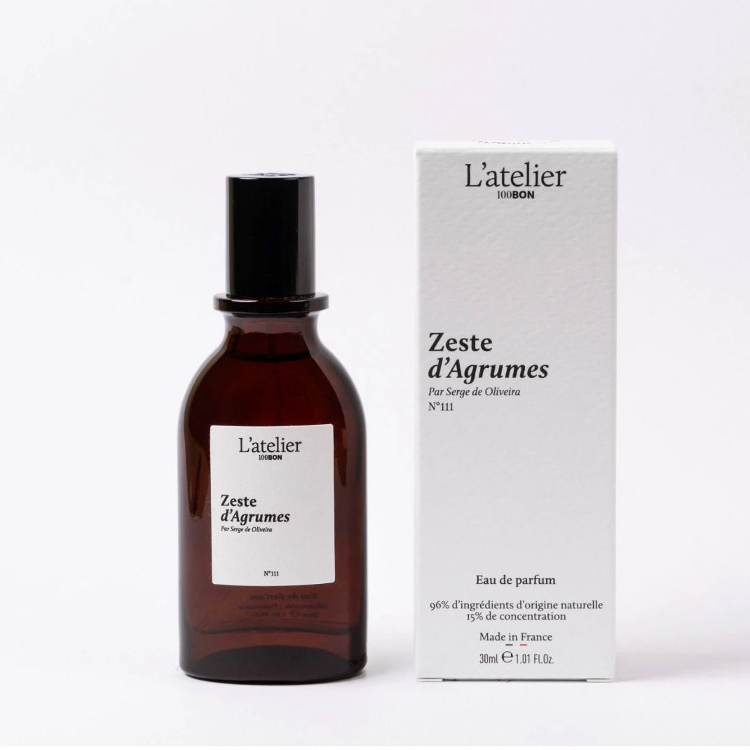 Eau de parfum Zeste d’agrumes – fragrance fraîche hespéridée et boisée