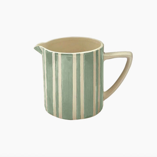 Pichet petit modèle rayures matcha