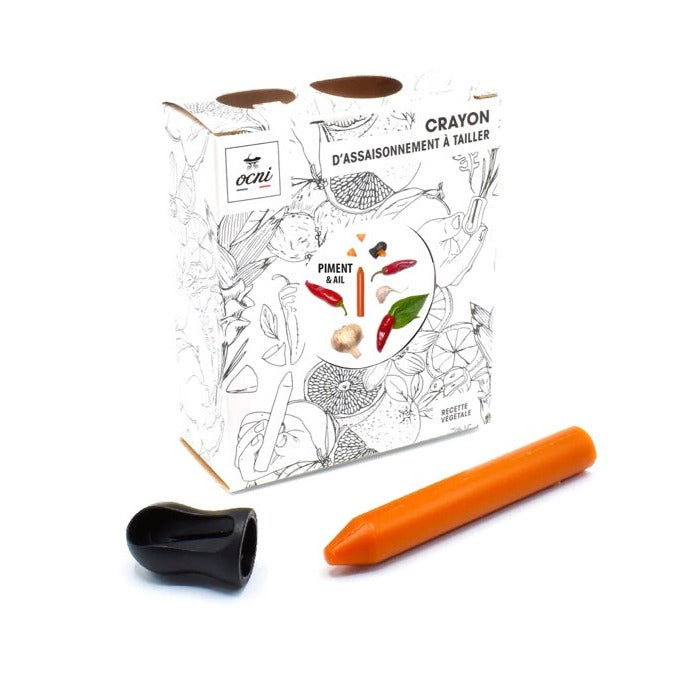 Coffret assaisonnement à tailler - Piment et ail