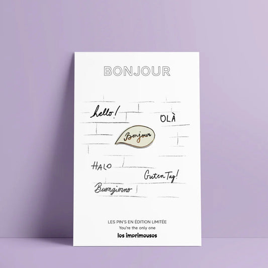 Pin's Bonjour